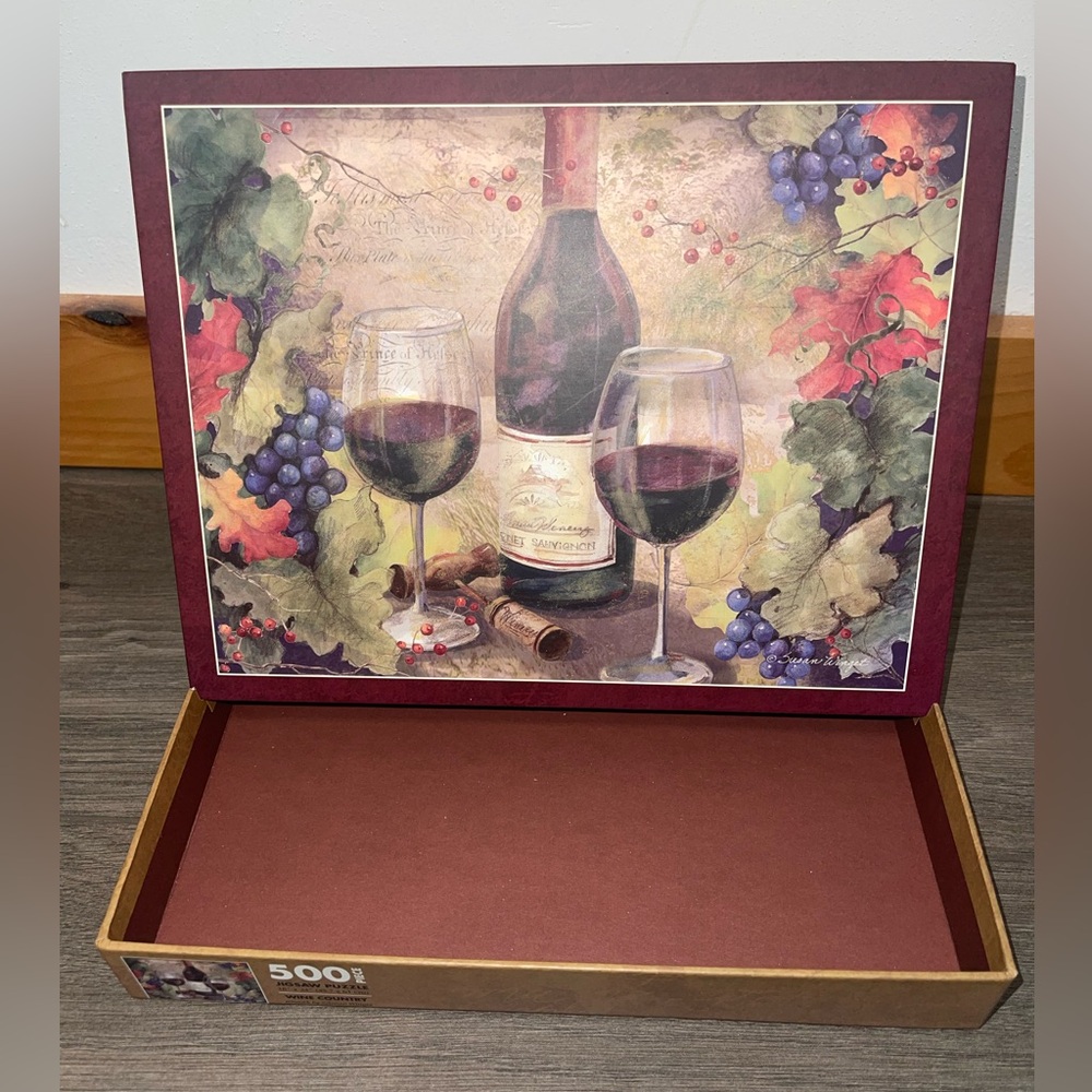 Lang Jigsaw Puzzle Wine Country Susan Winget Art 500 Pieces - Picture 4 of 6